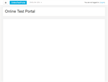 Tablet Screenshot of onlinetestportal.com